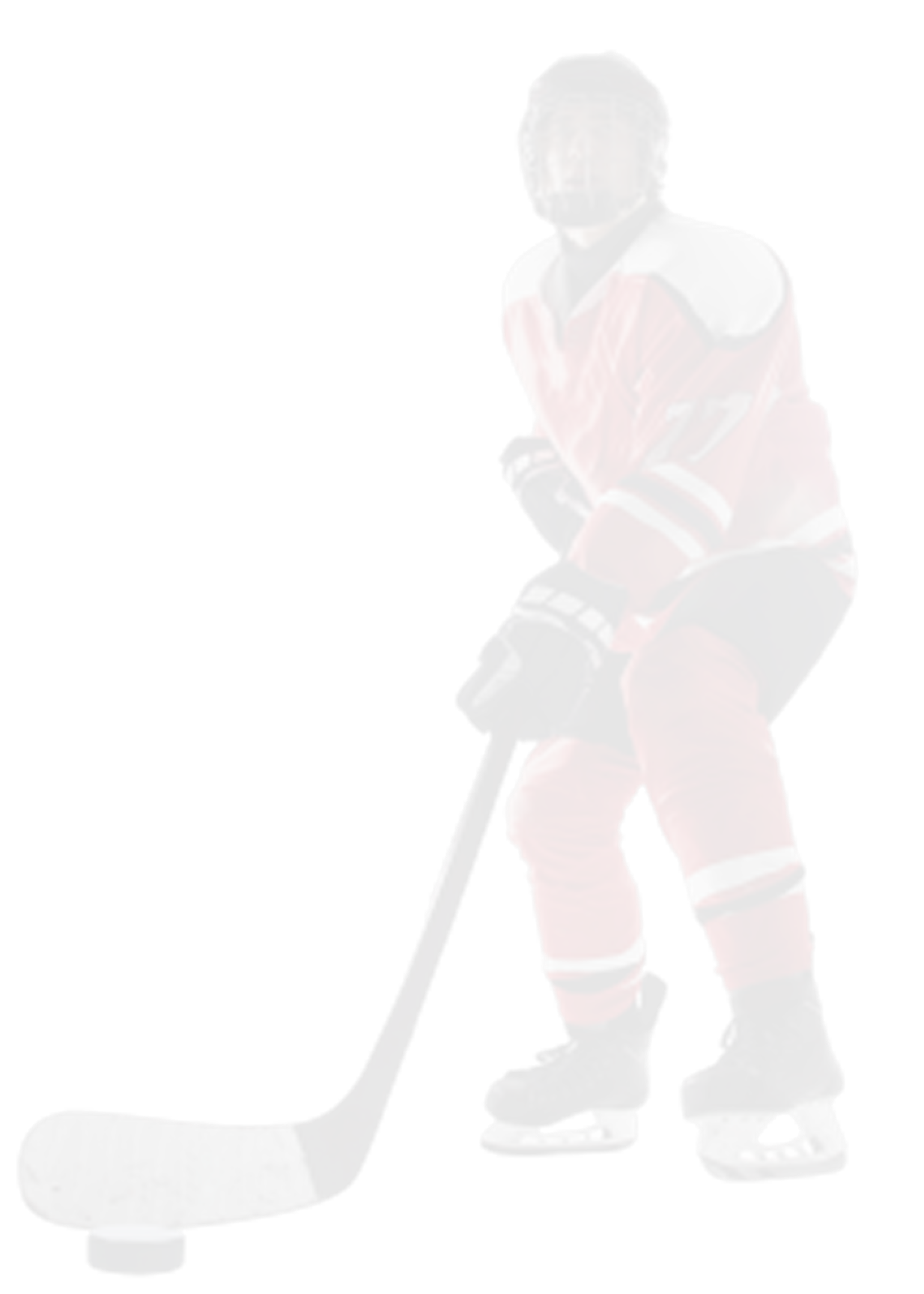 Ice hockey players isolated on white background